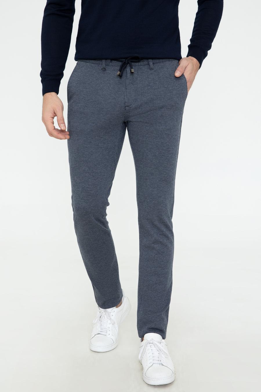 Lacivert Slim Fit Chino Pantolon - 50242626128