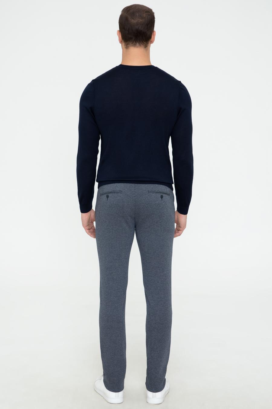 Lacivert Slim Fit Chino Pantolon - 50242626128