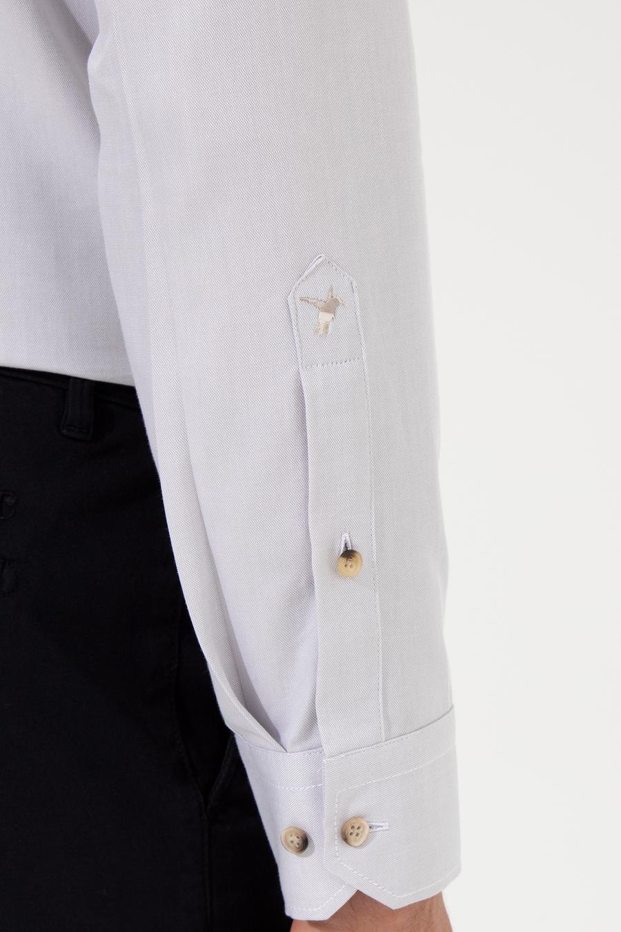 Bej Slim Fit Uzun Kollu Gömlek - 50250841157