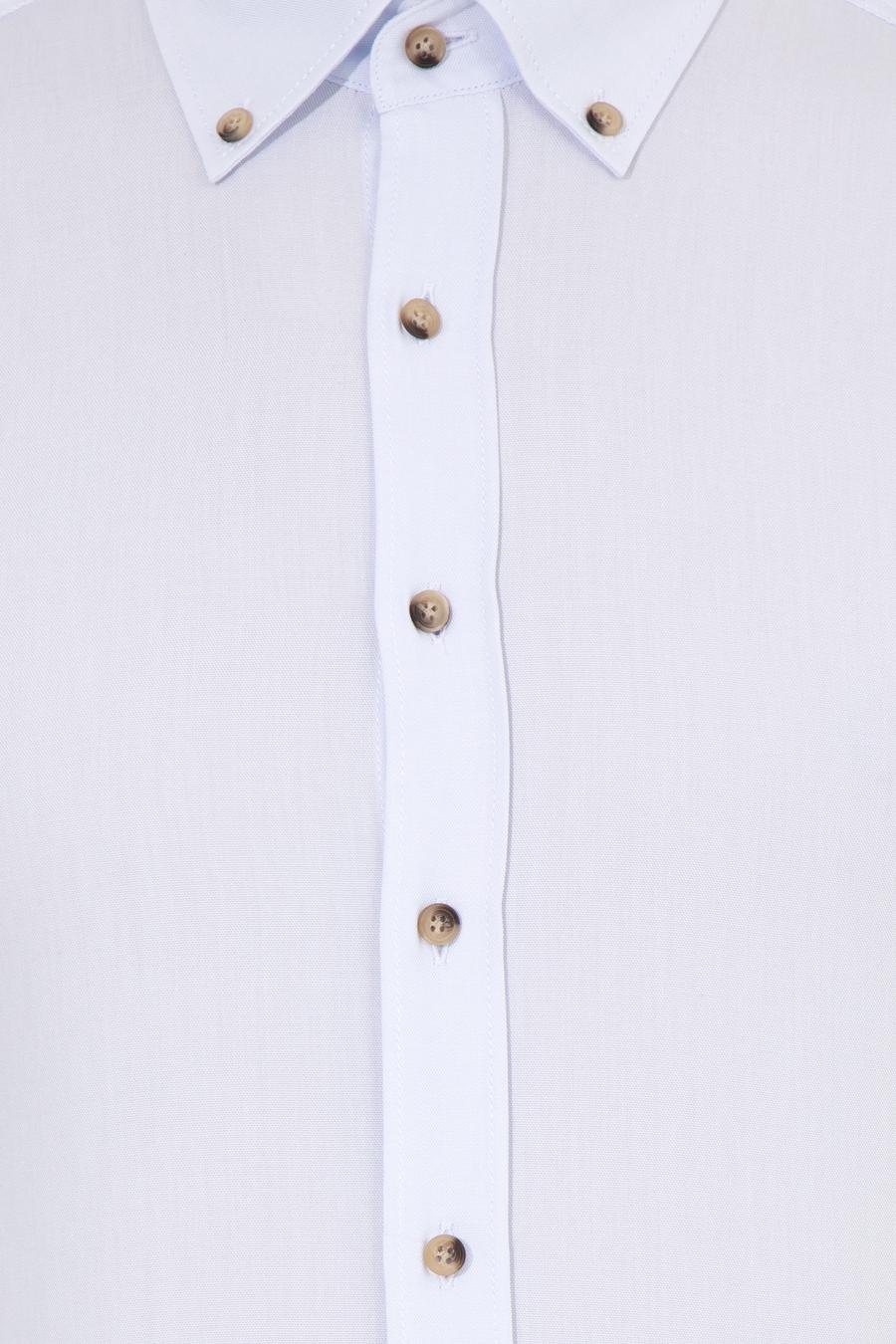 Açık Mavi Slim Fit Uzun Kollu Gömlek - 50250841169