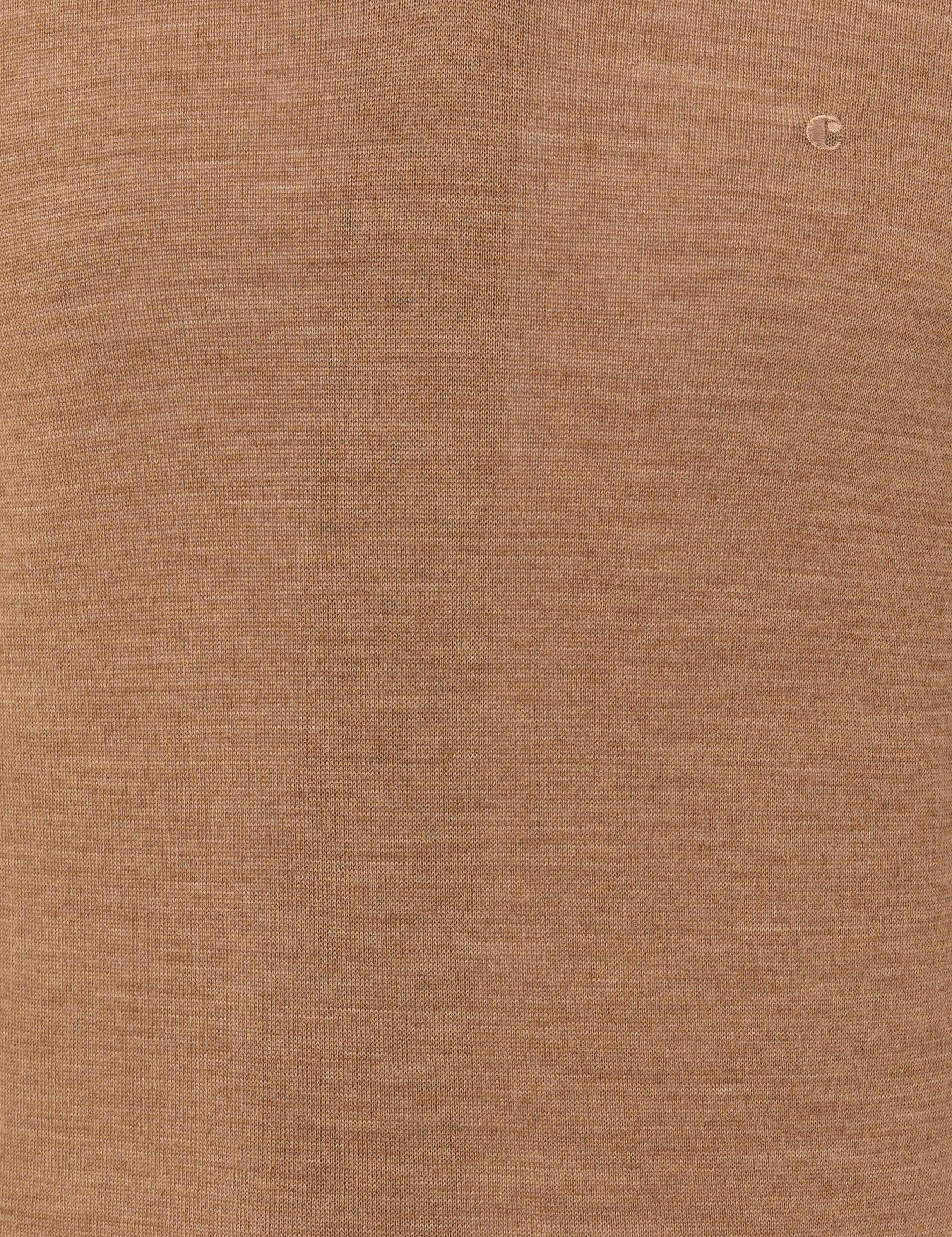 Camel Slim Fit V Yaka Basic Triko Kazak - 50229755070