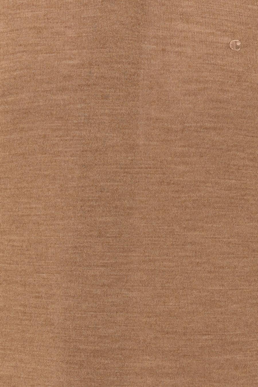 Camel Slim Fit V Yaka Basic Triko Kazak - 50229755070