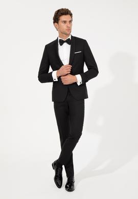 Siyah Ekstra Slim Fit Smokin