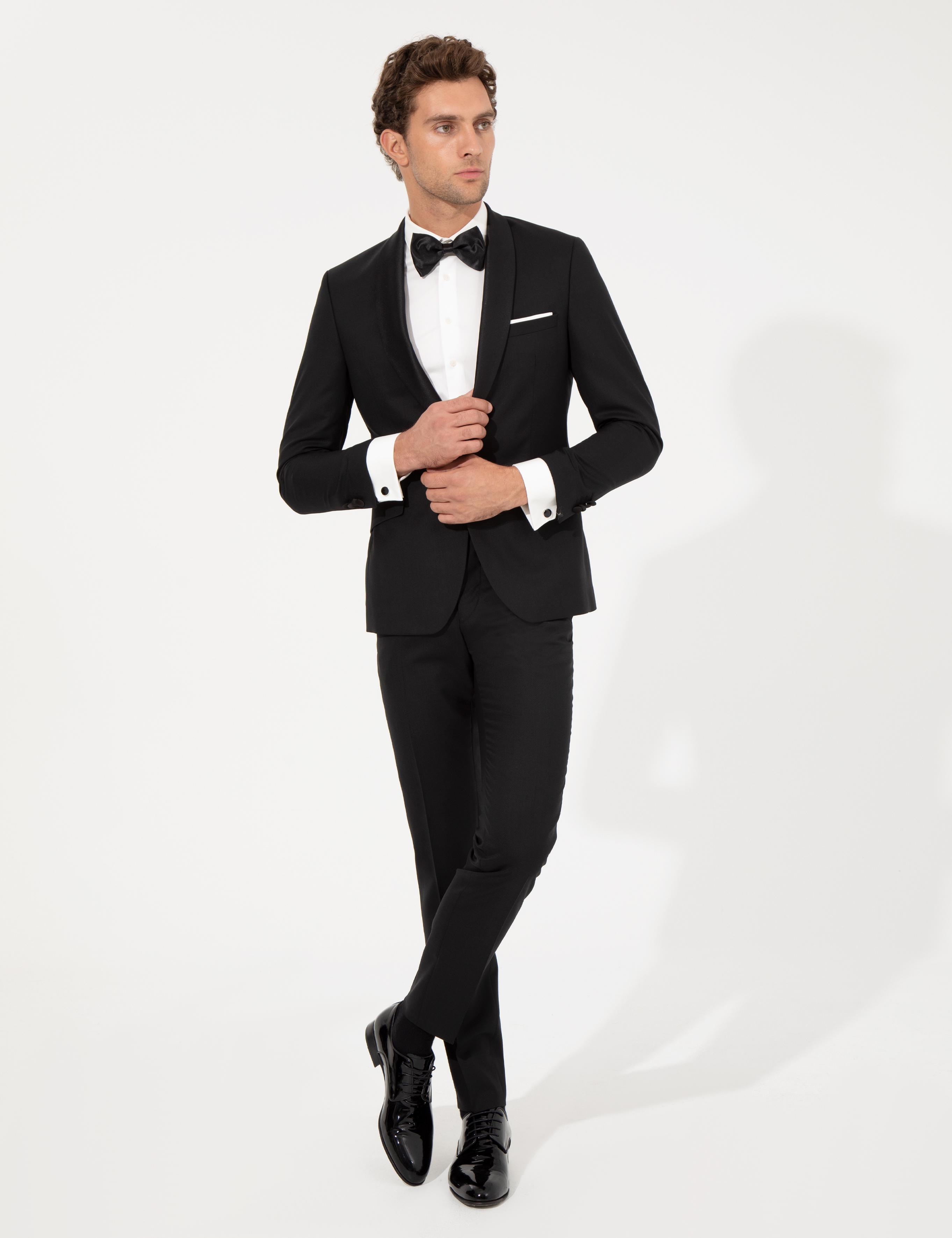 Siyah Ekstra Slim Fit Smokin - 50251808020