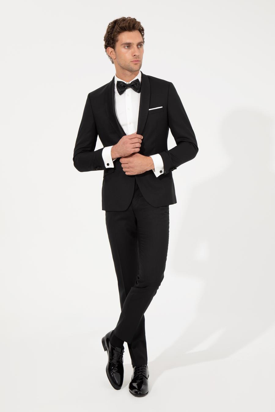 Siyah Ekstra Slim Fit Smokin - 50251808020