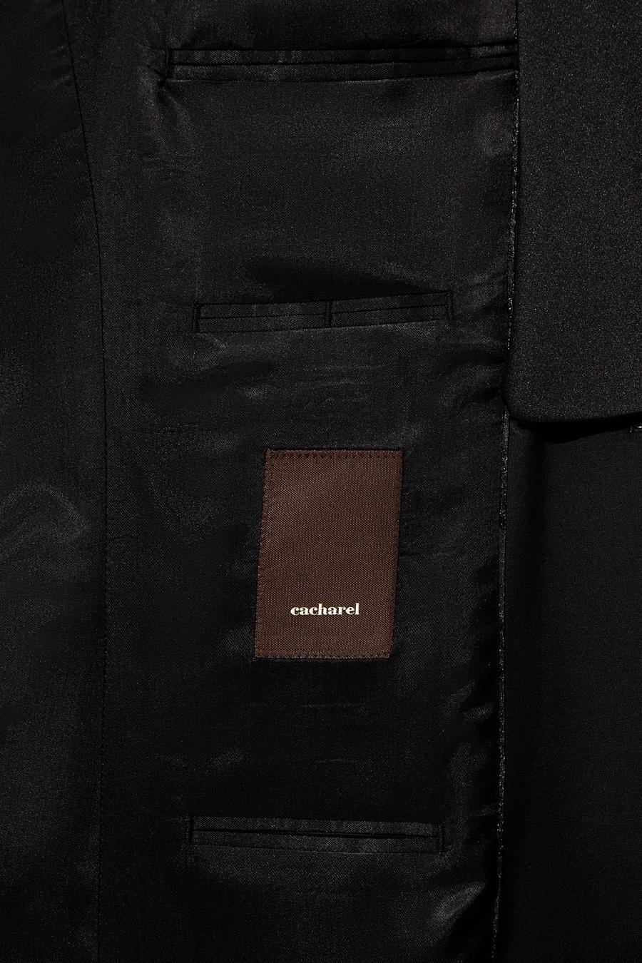 Siyah Slim Fit Smokin Damatlık - 50253616011