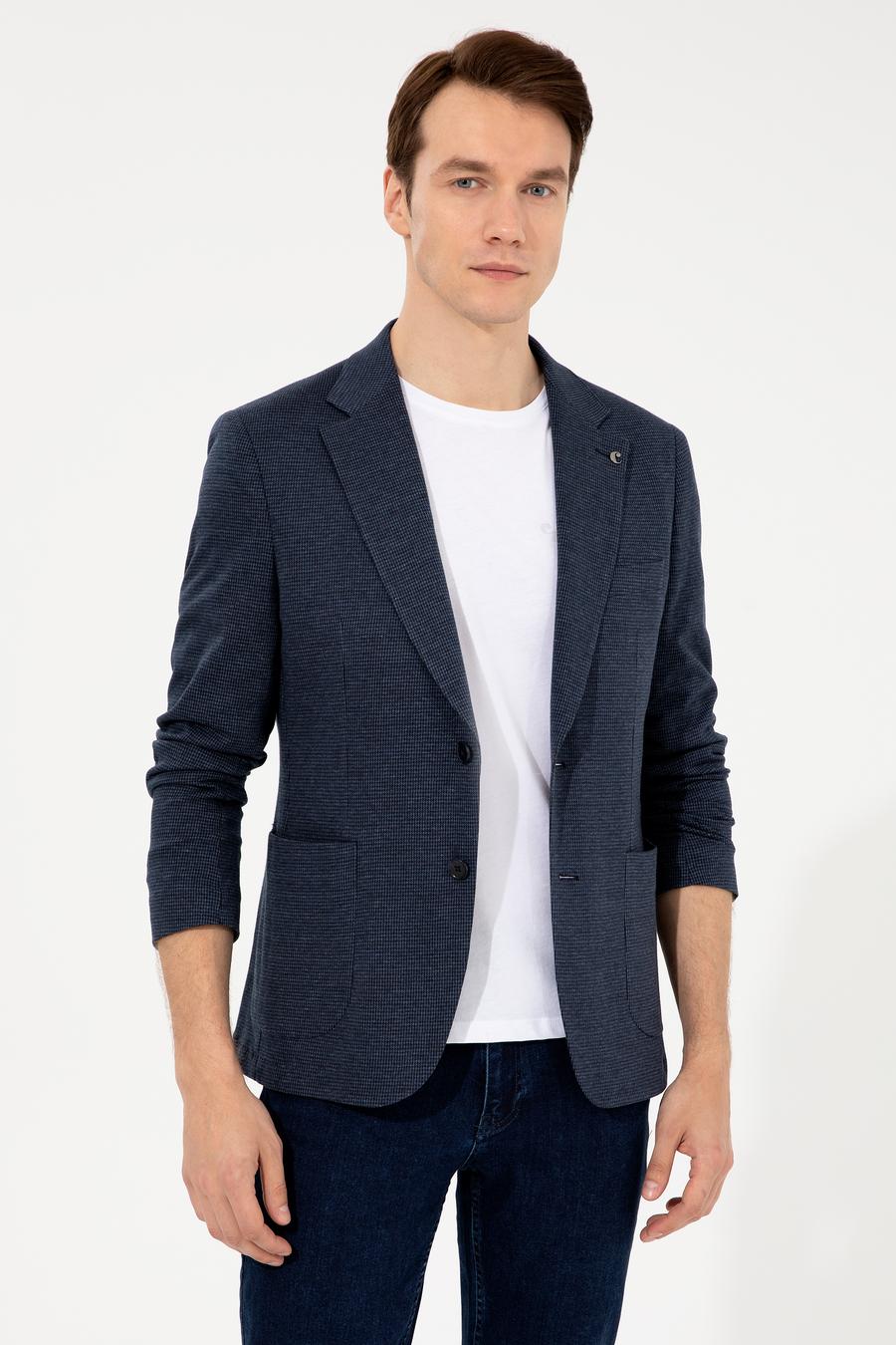 Lacivert Slim Fit Ceket - 50256790014
