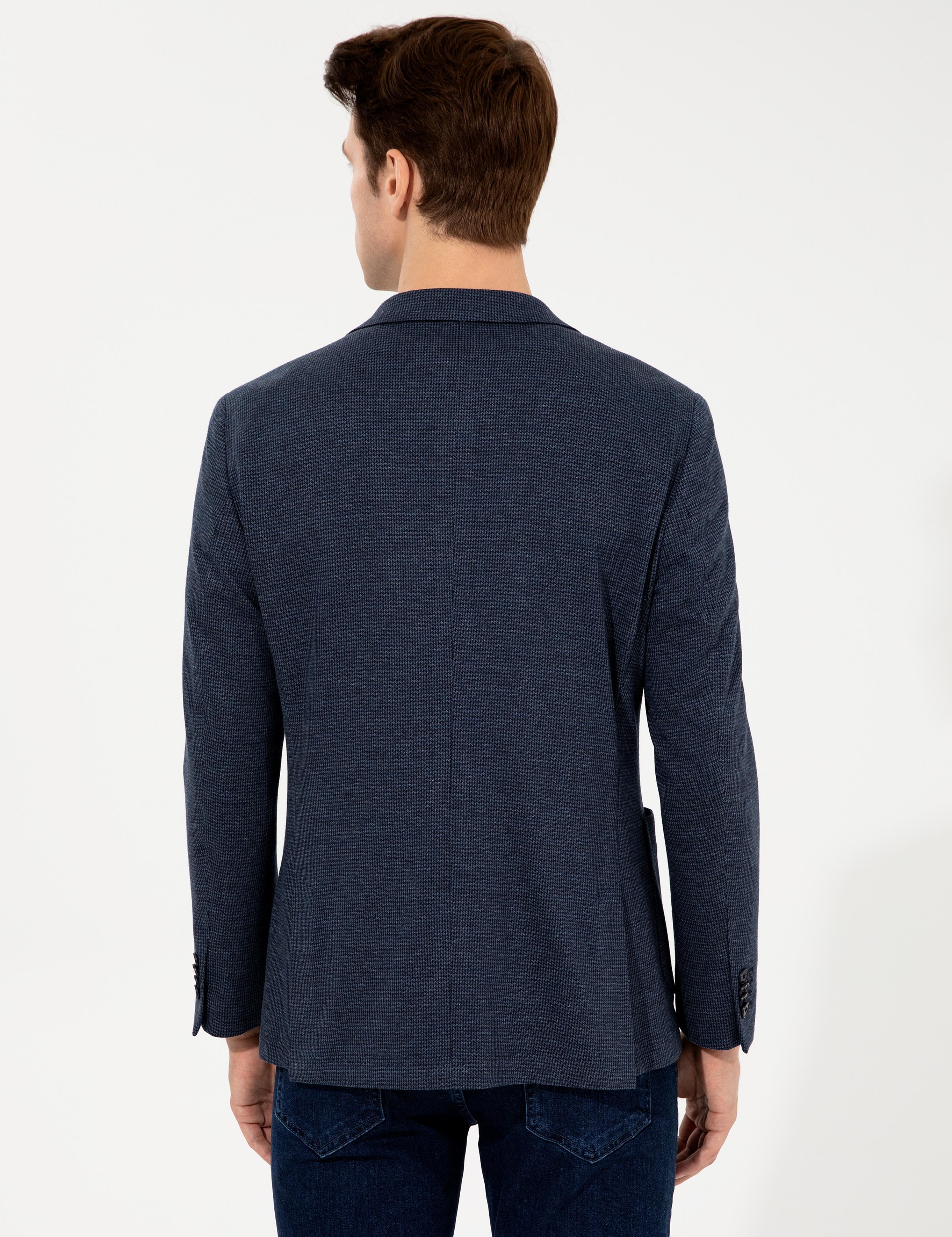 Lacivert Slim Fit Ceket - 50256790014