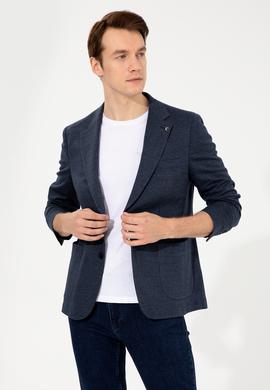 Lacivert Slim Fit Ceket