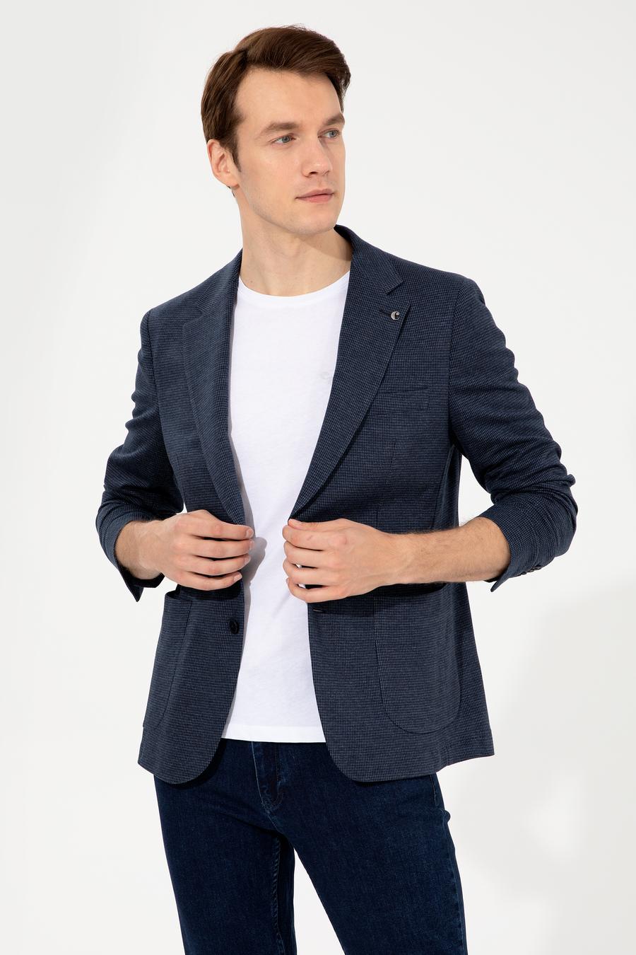 Lacivert Slim Fit Ceket - 50256790014
