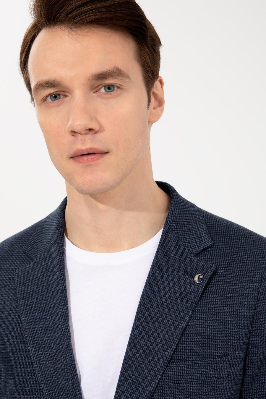Lacivert Slim Fit Ceket - 50256790014