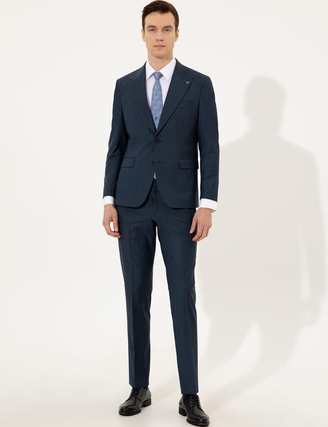 Lacivert Slim Fit Takım Elbise