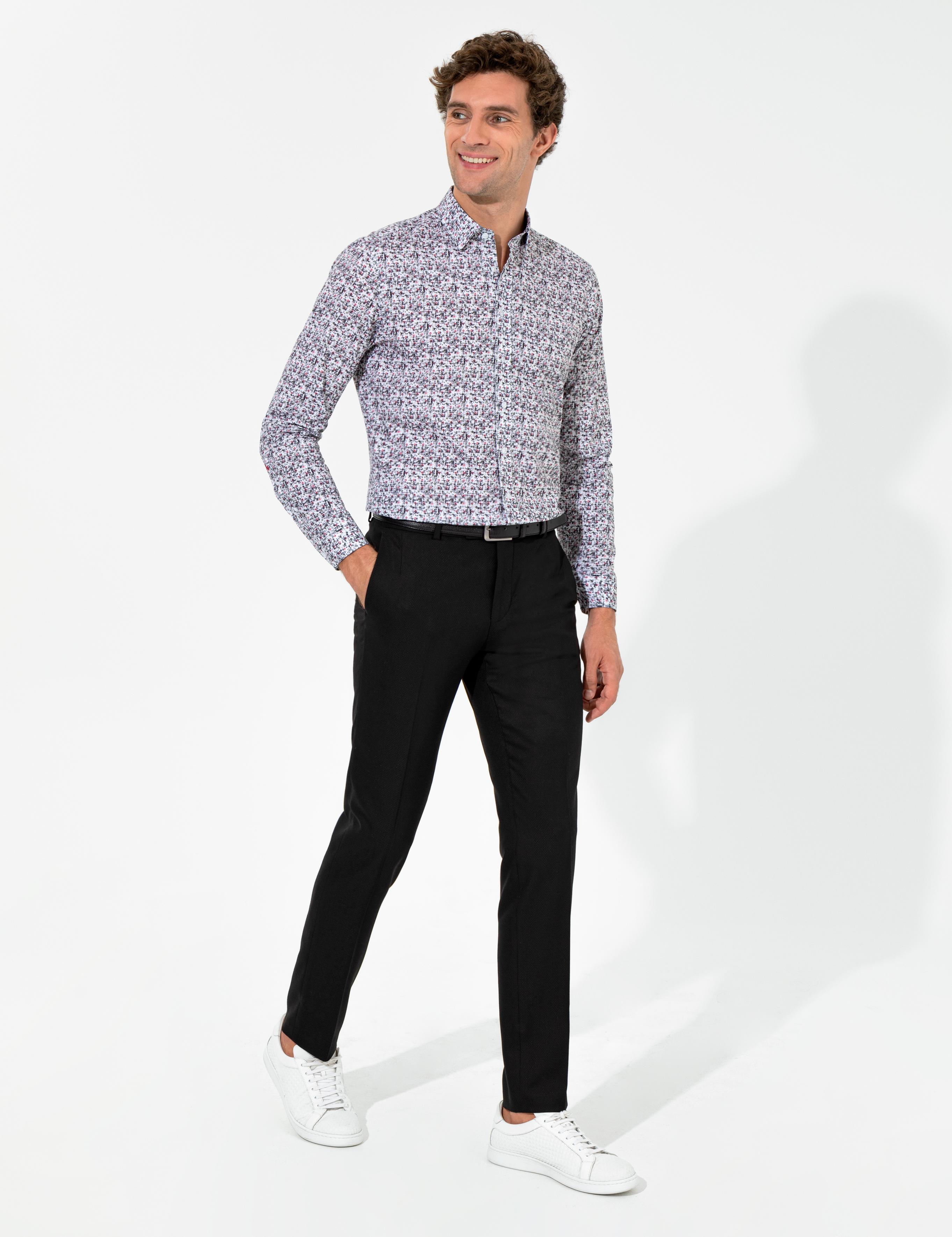Siyah Slim Fit Kumaş Pantolon - 50258512002