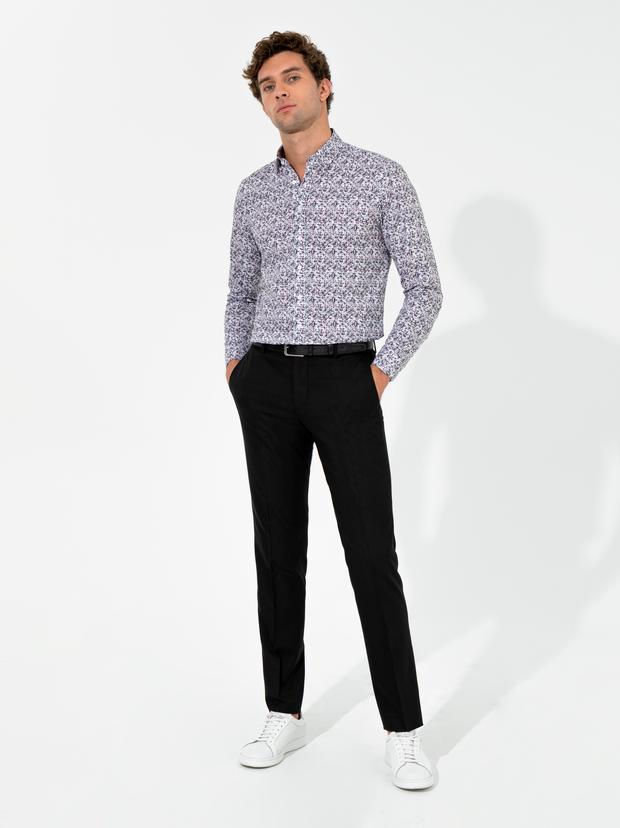 Siyah Slim Fit Kumaş Pantolon