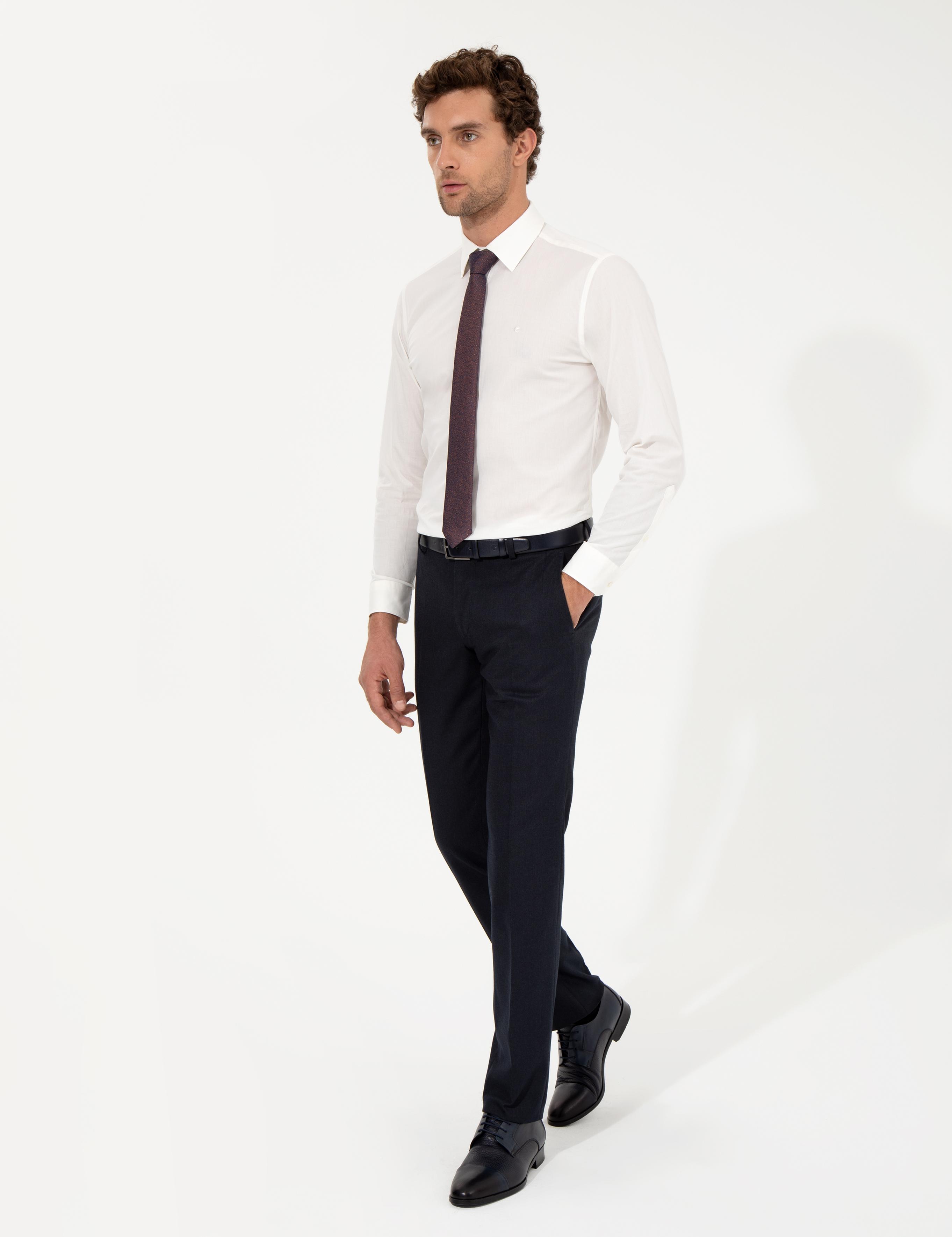 Lacivert Slim Fit Kumaş Pantolon - 50258513013