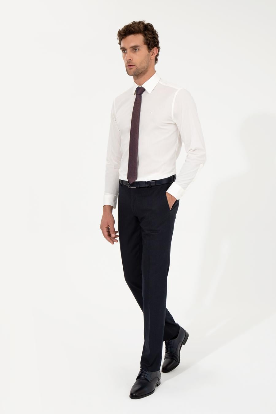 Lacivert Slim Fit Kumaş Pantolon - 50258513013