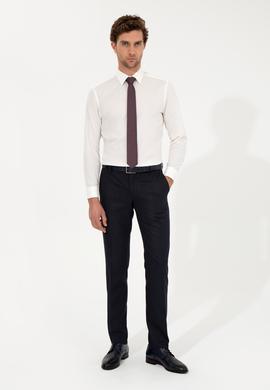 Lacivert Slim Fit Kumaş Pantolon