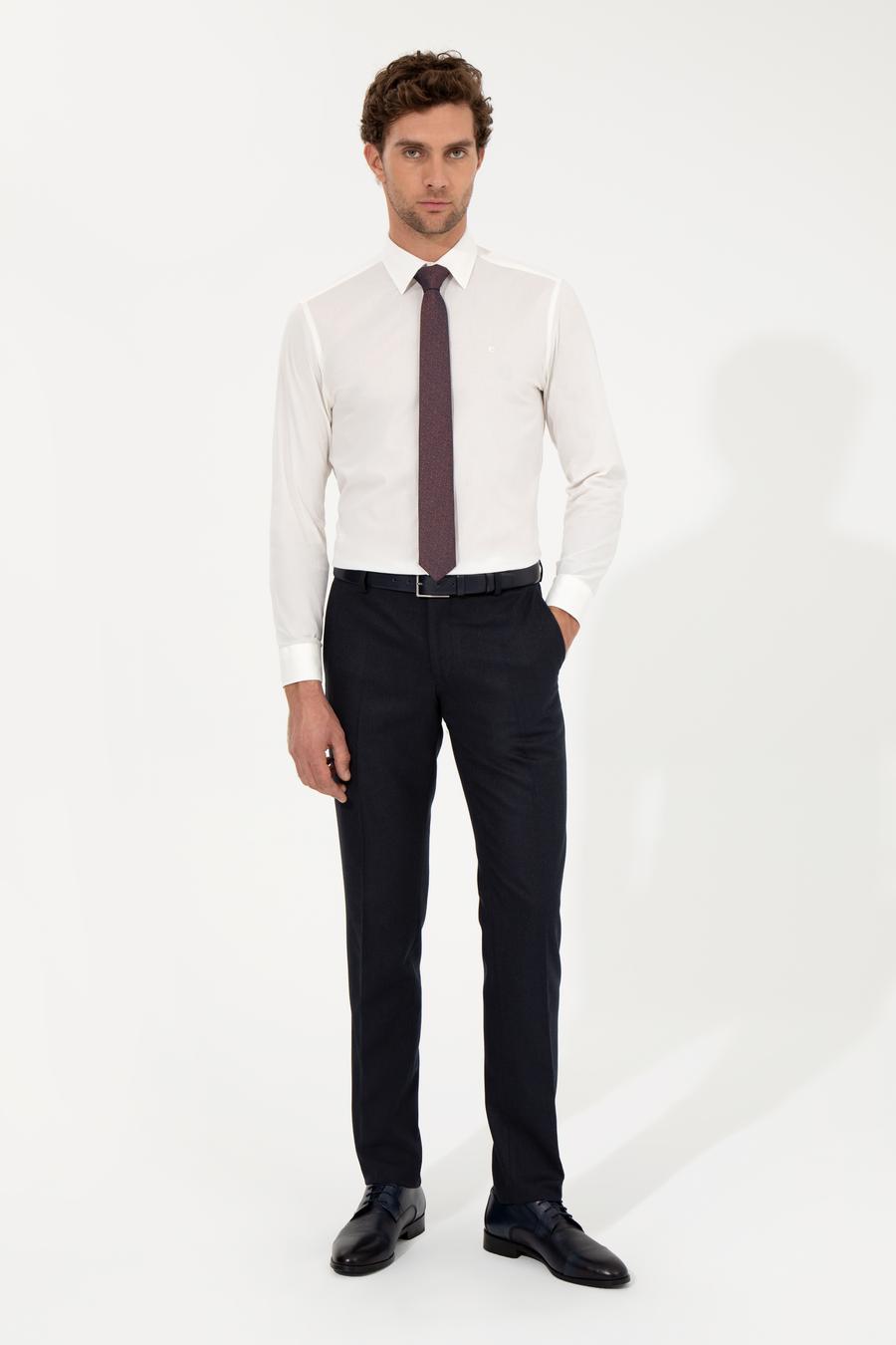 Lacivert Slim Fit Kumaş Pantolon - 50258513013