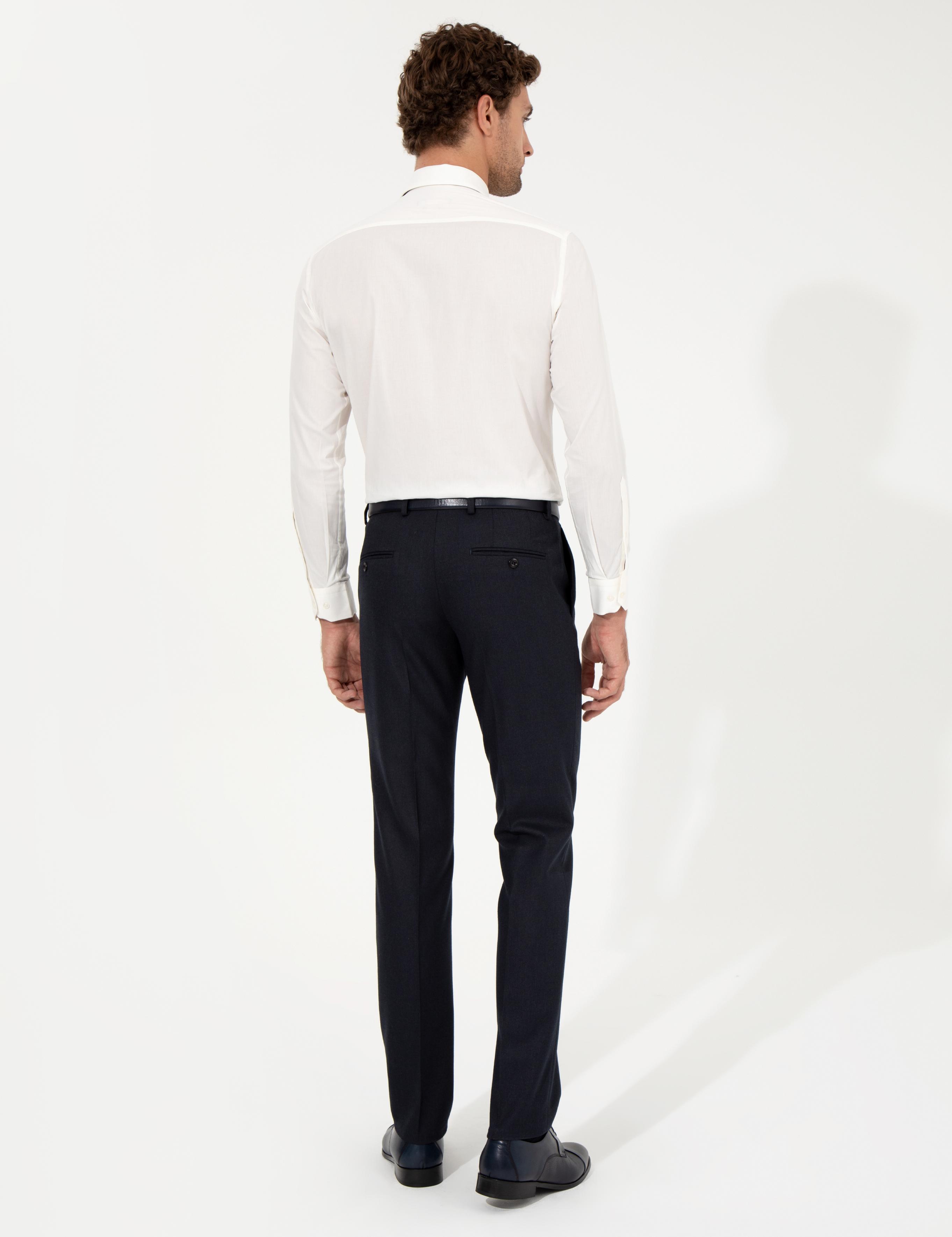 Lacivert Slim Fit Kumaş Pantolon - 50258513013