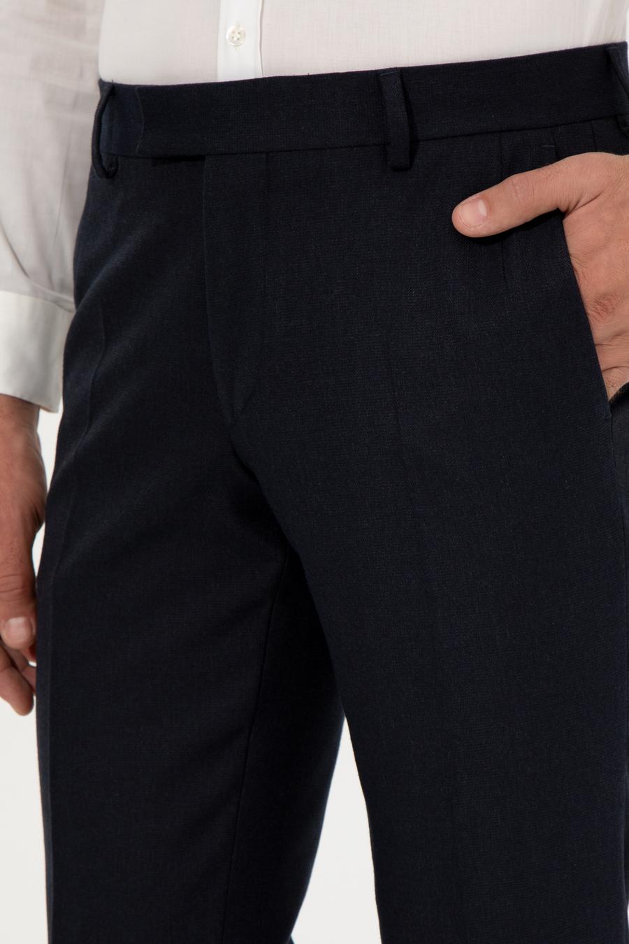 Lacivert Slim Fit Kumaş Pantolon - 50258513013