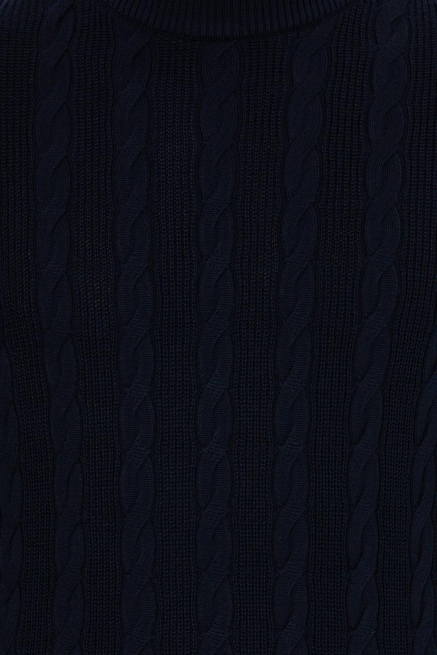 Lacivert Slim Fit Yarım Balıkçı Triko Kazak - 50260300043