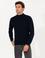 Lacivert Slim Fit Yarım Balıkçı Triko Kazak