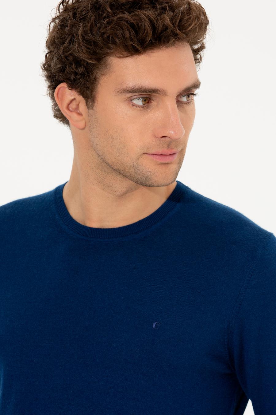 Sax Slim Fit Bisiklet Yaka Yün Kaşmir Karışımlı Triko Kazak - 50260321003
