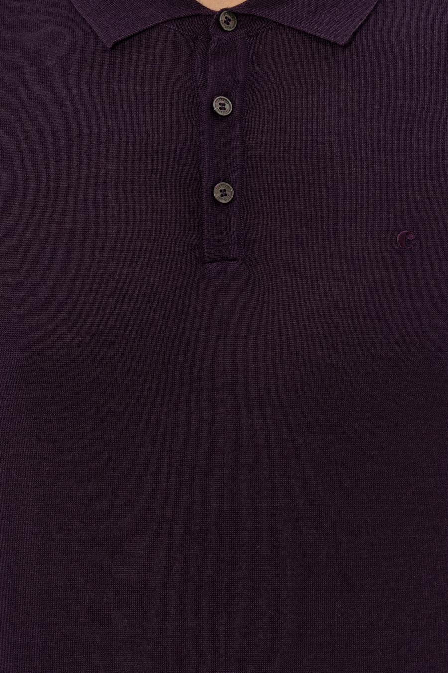 Mor Slim Fit Polo Yaka Basic Triko Kazak - 50237054057