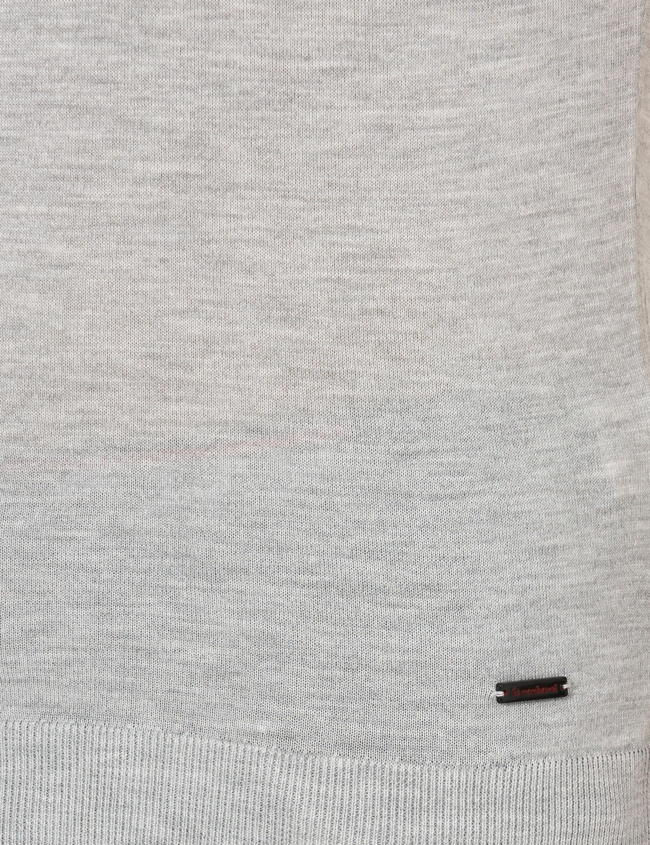 Açık Gri Slim Fit Polo Yaka Triko T-Shirt - 50247015027