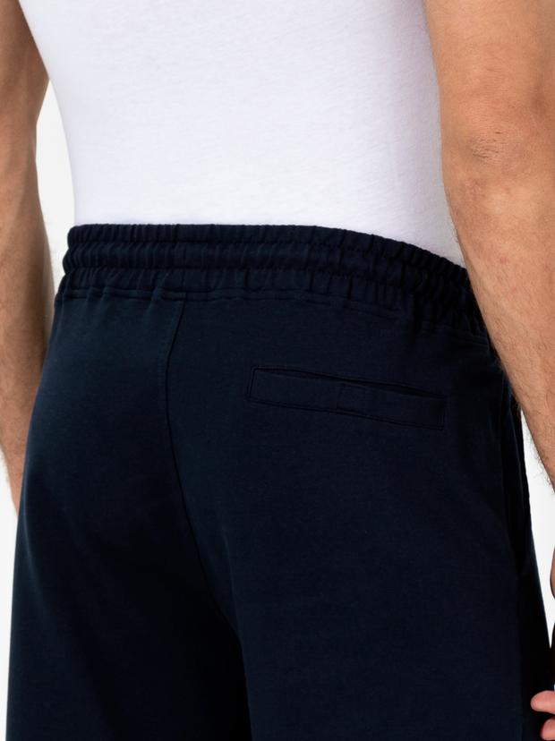 Lacivert Comfort Fit Örme Şort