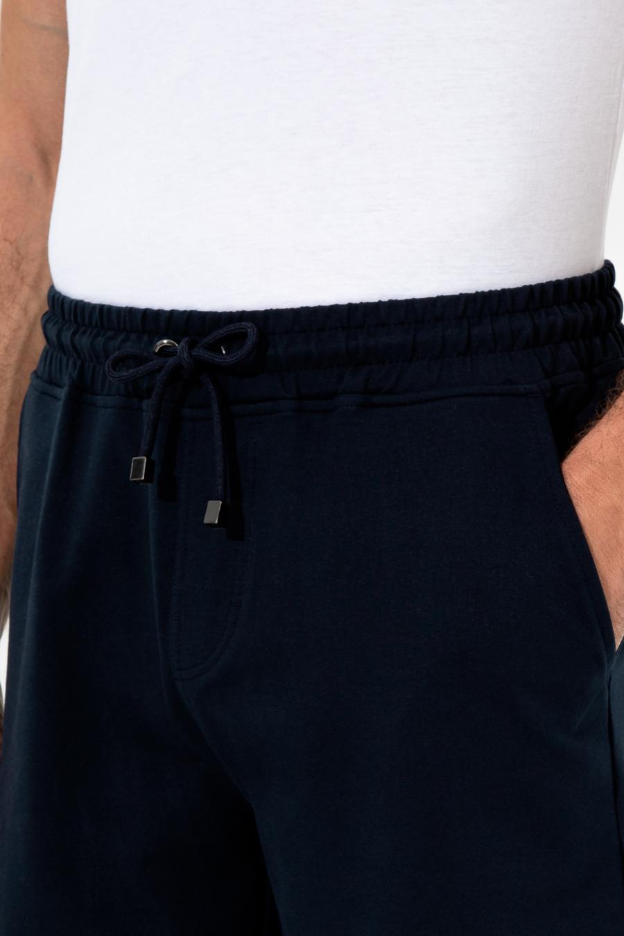 Lacivert Comfort Fit Örme Şort - 50247942036
