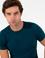 Petrol Slim Fit Bisiklet Yaka Triko T-shirt