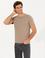 Vizon Bisiklet Yaka Slim Fit Basic T-Shirt