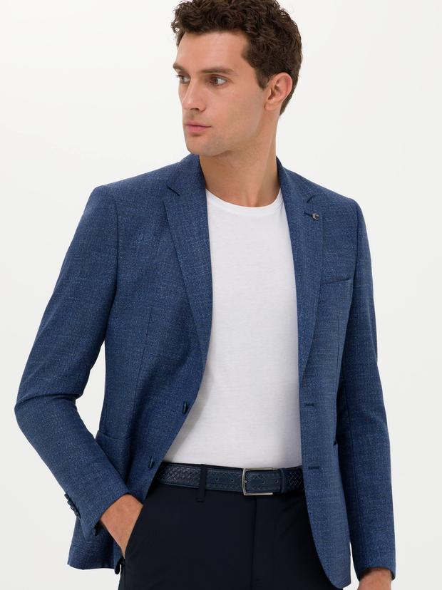 Lacivert Slim Fit Ceket