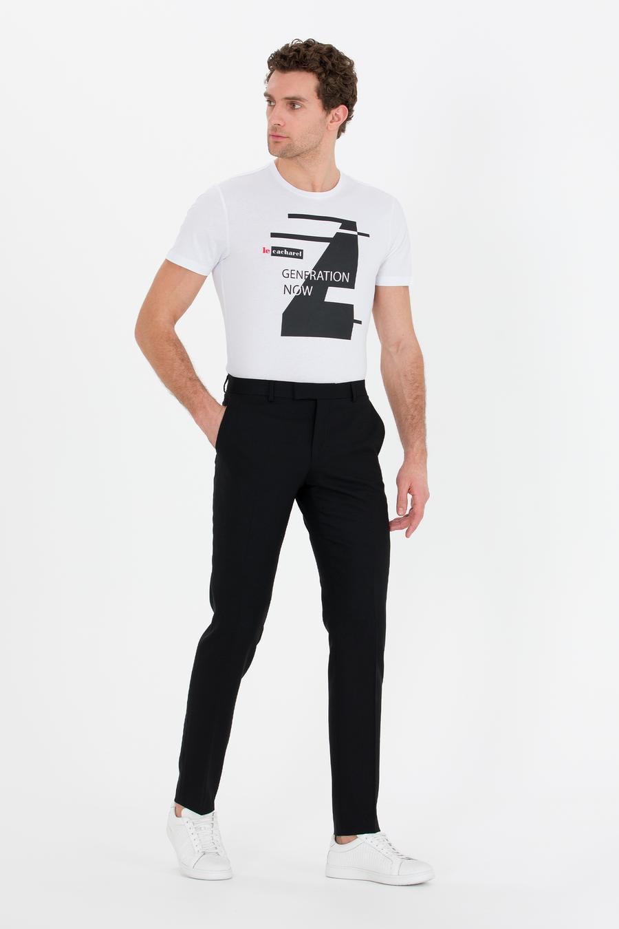 Siyah Slim Fit Kumaş Pantolon - 50267707017
