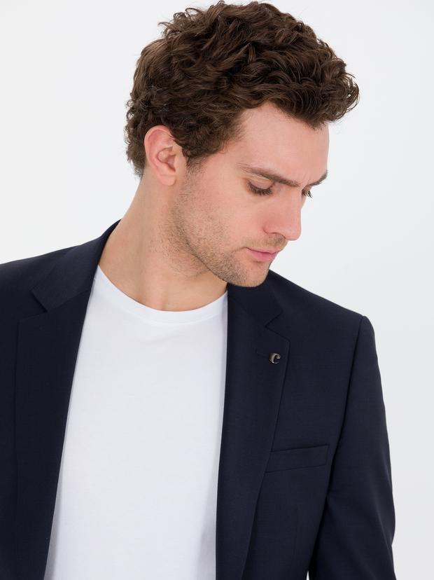 Lacivert Slim Fit Ceket