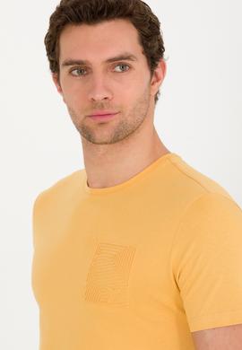 Hardal Bisiklet Yaka Slim Fit T-Shirt