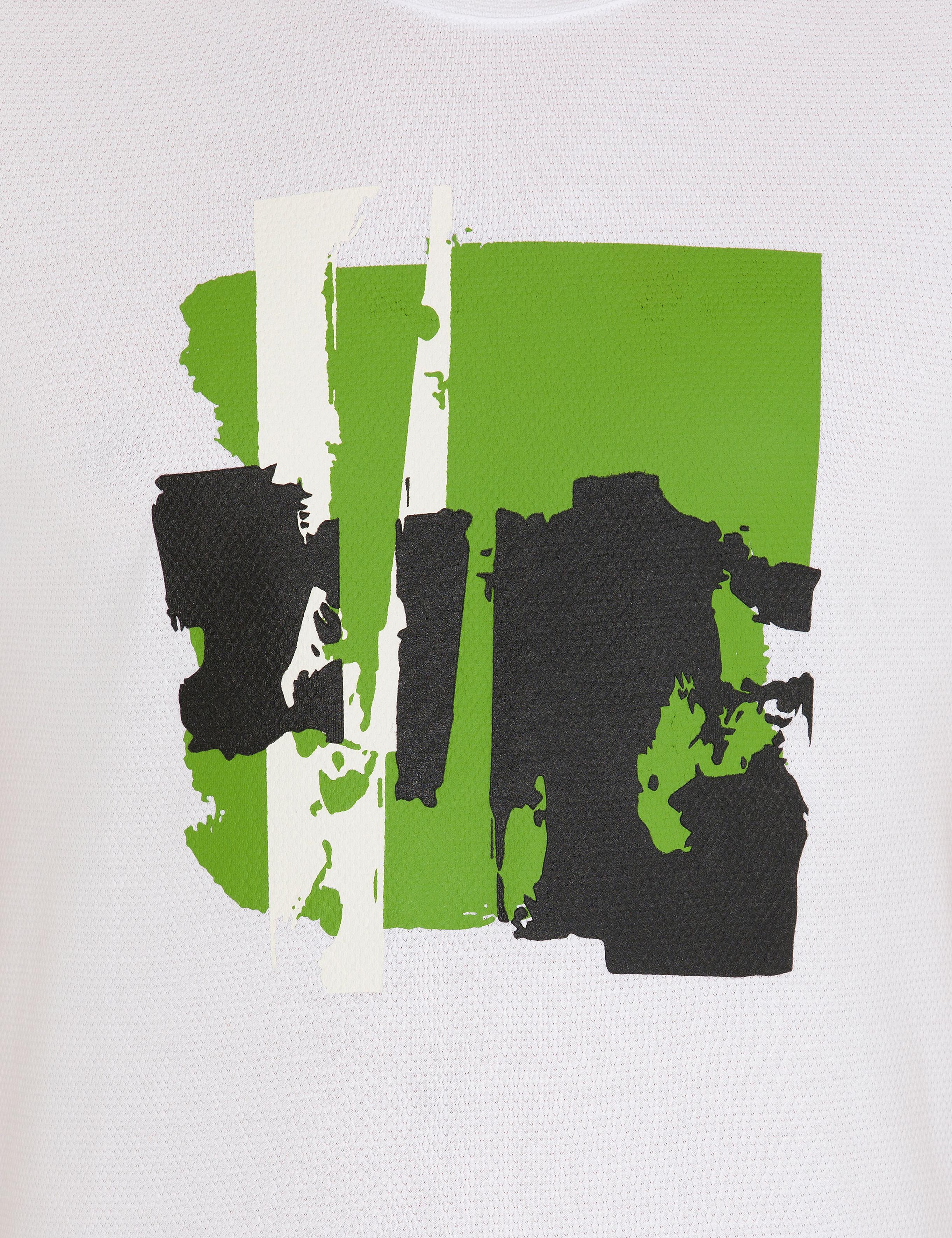 Beyaz Bisiklet Yaka Slim Fit T-Shirt - 50265888009
