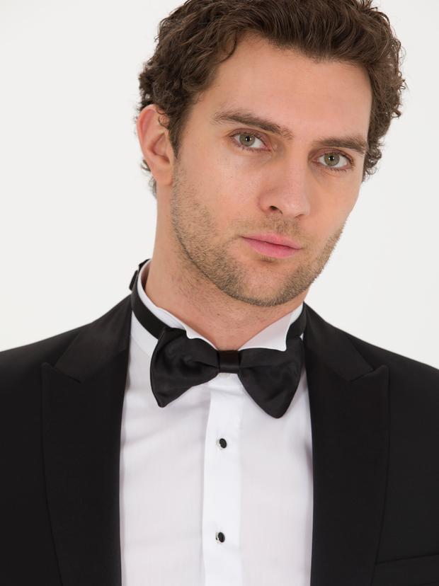 Siyah Ekstra Slim Fit Takım Elbise