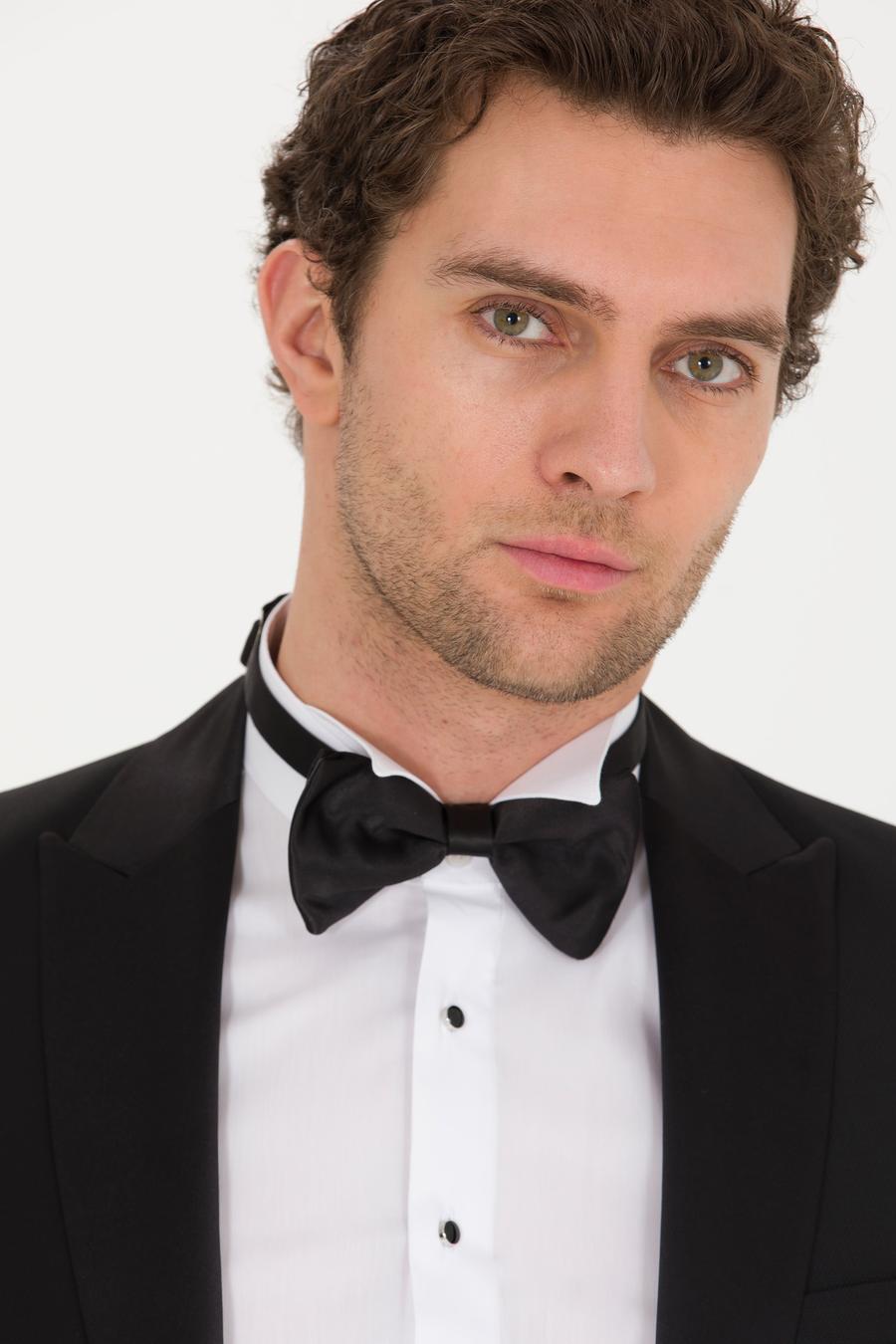 Siyah Ekstra Slim Fit Takım Elbise - 50267709050