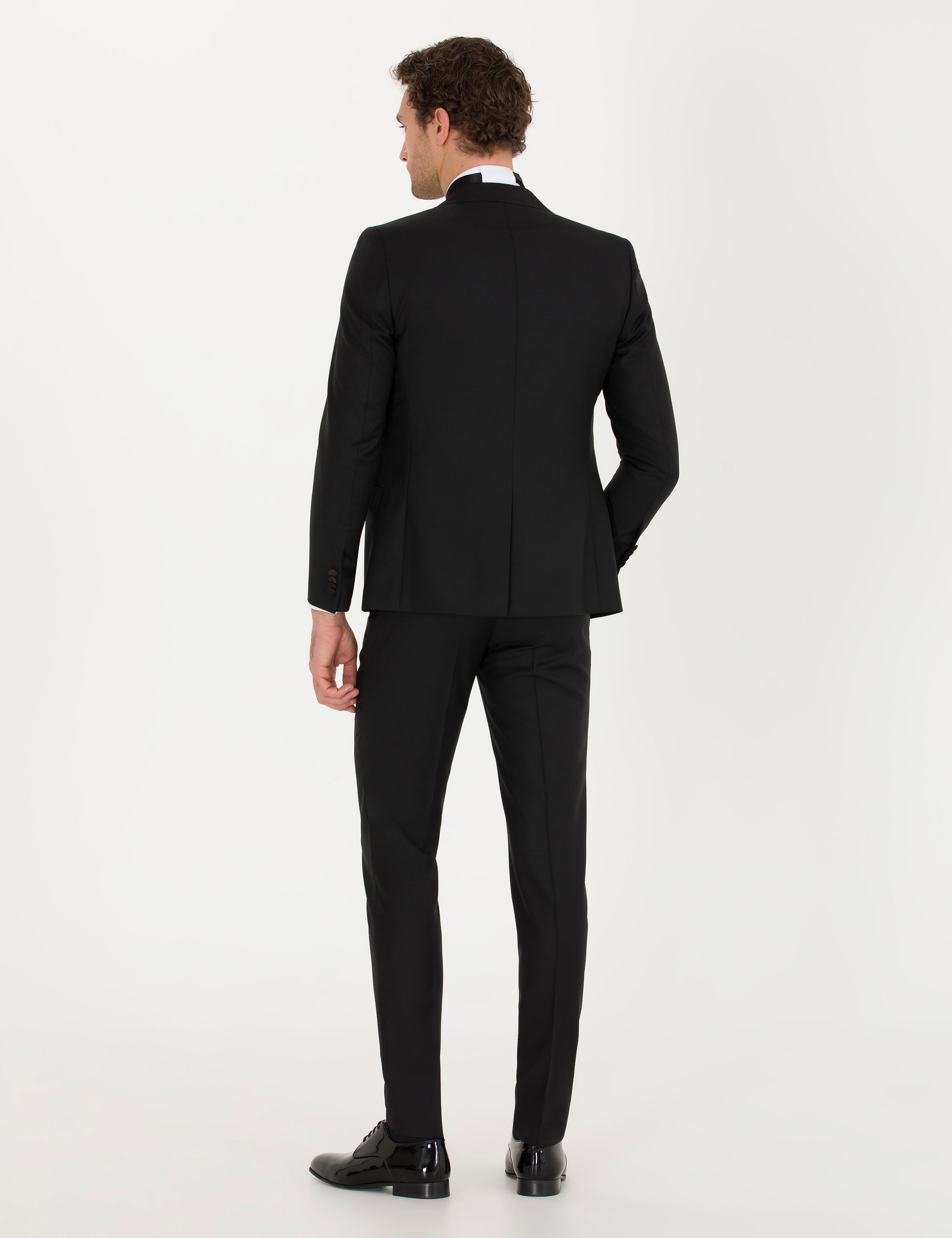 Siyah Ekstra Slim Fit Takım Elbise - 50267709050