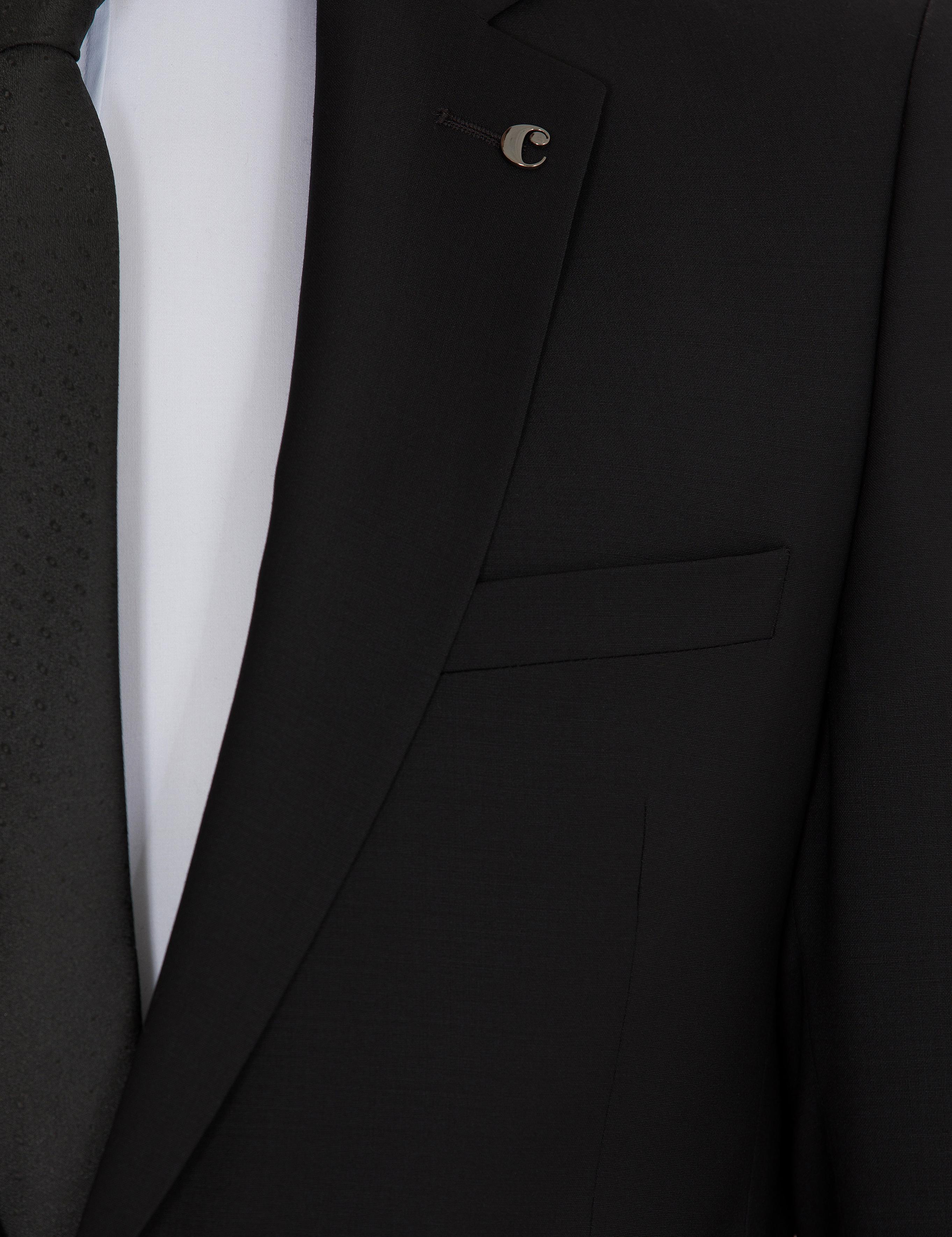 Siyah Slim Fit Yün Ceket - 50267711042