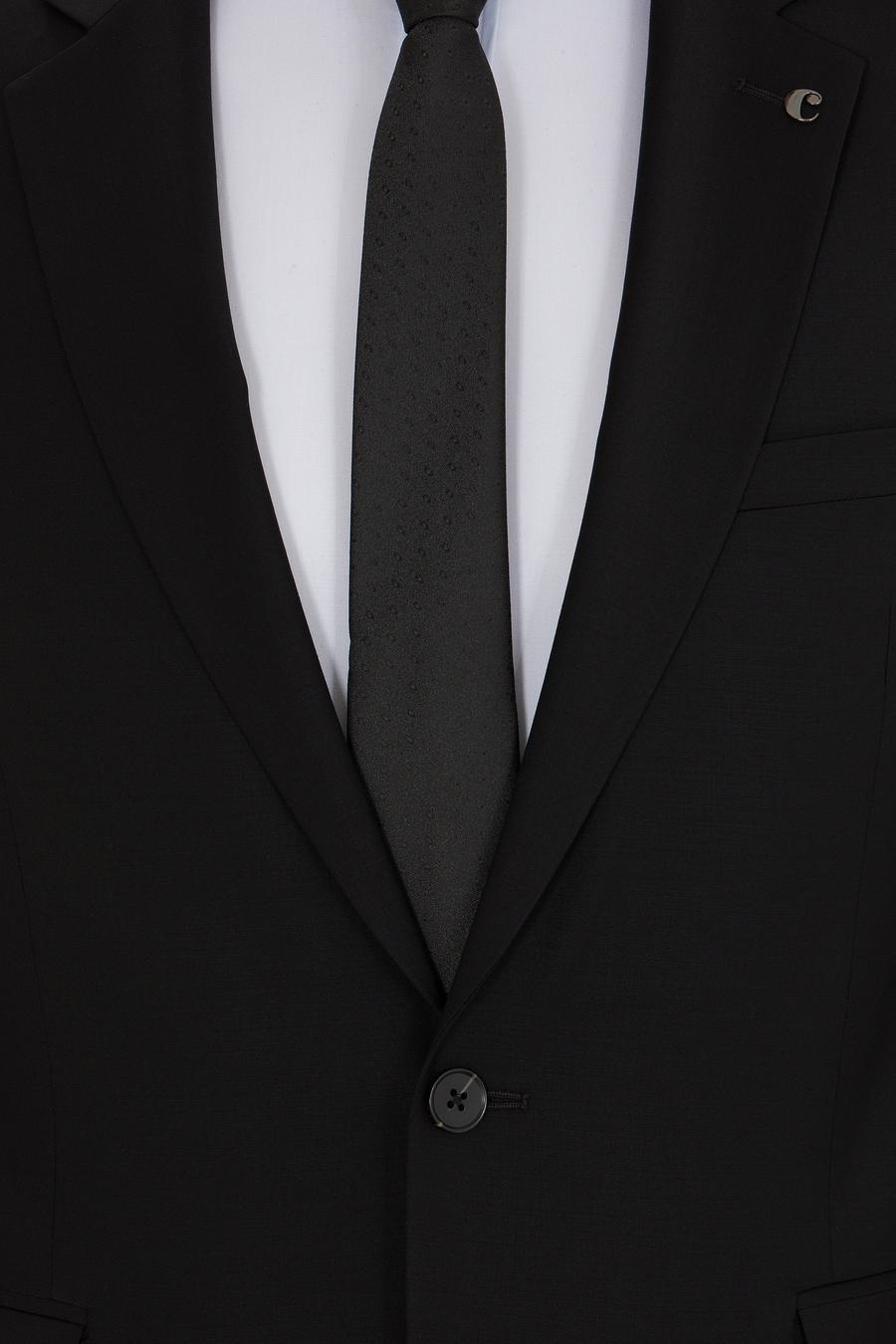 Siyah Slim Fit Yün Ceket - 50267711042