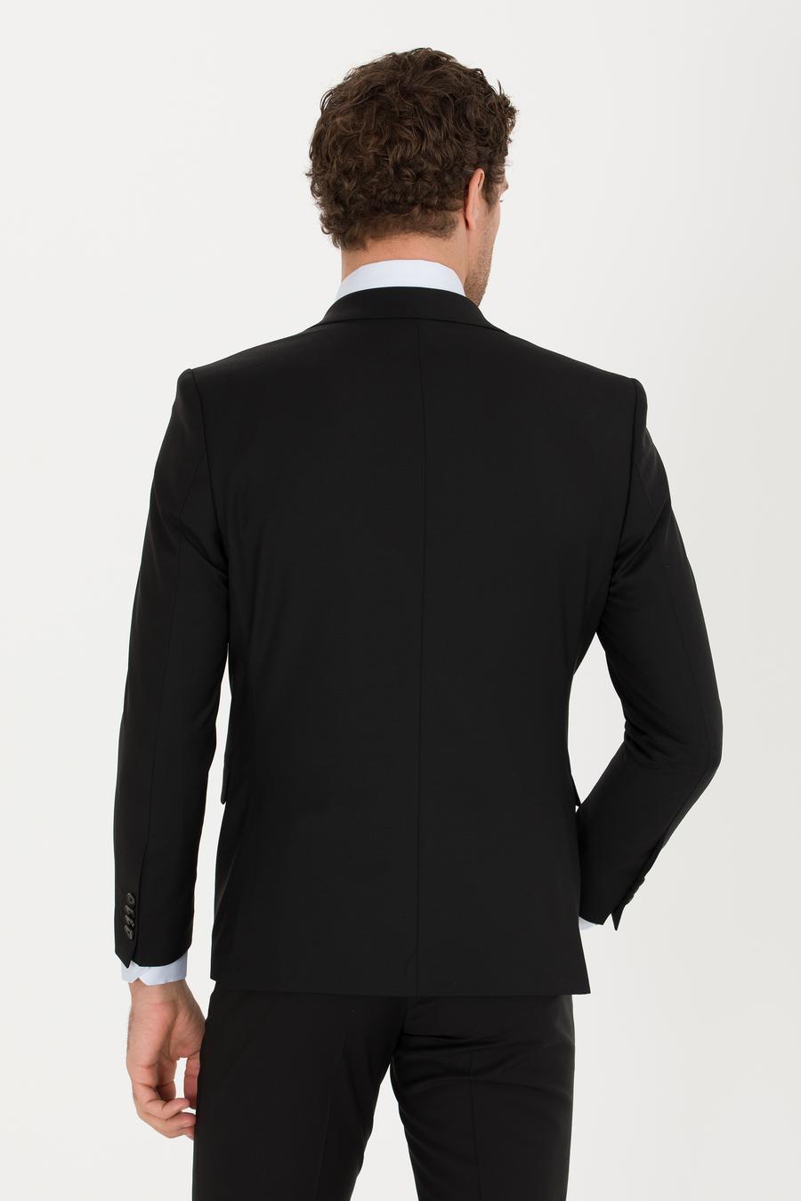 Siyah Slim Fit Ceket - 50267713042