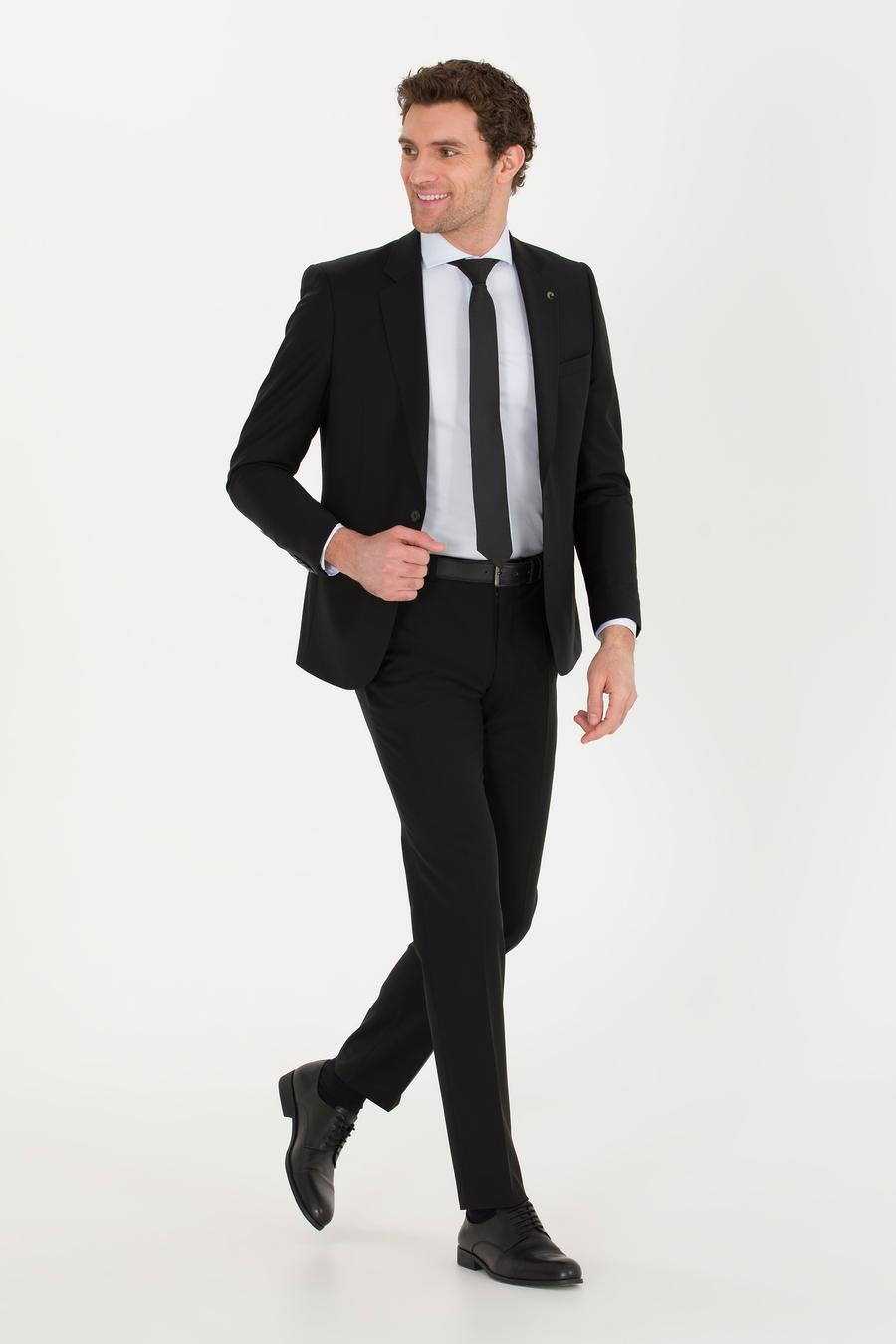 Siyah Slim Fit Ceket - 50267713042
