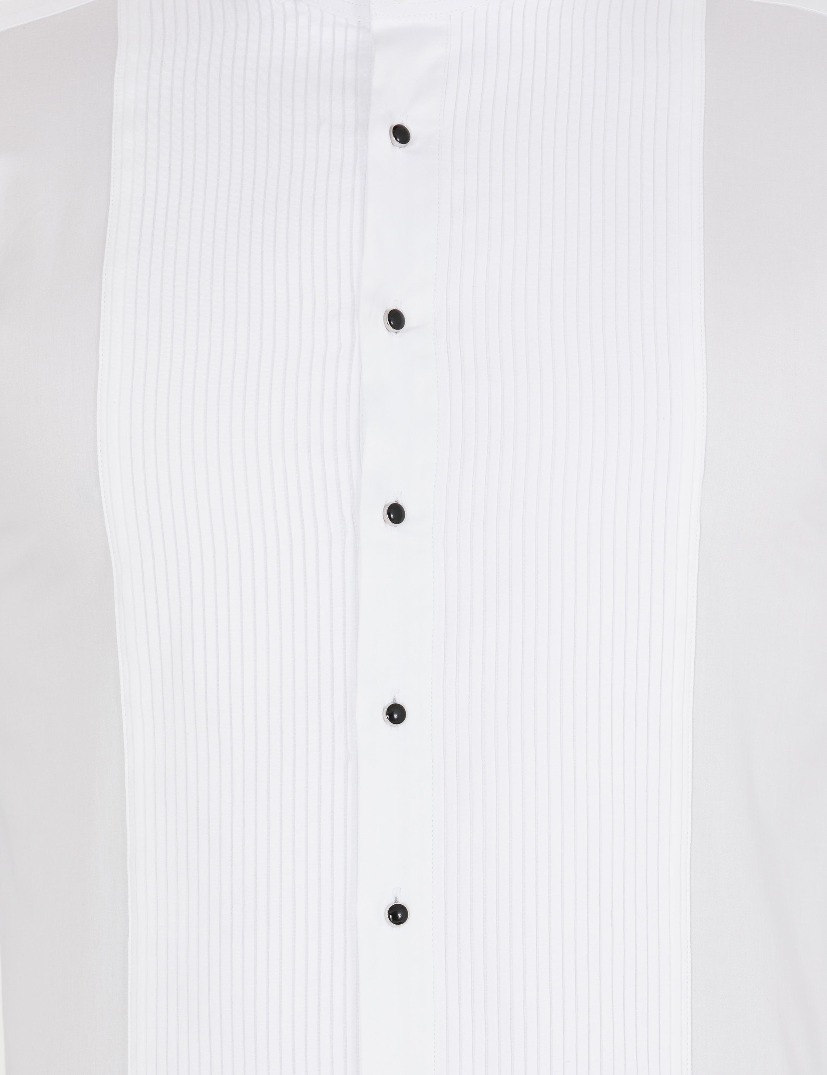 Beyaz Slim Fit Smokin Gömlek - 50269231007