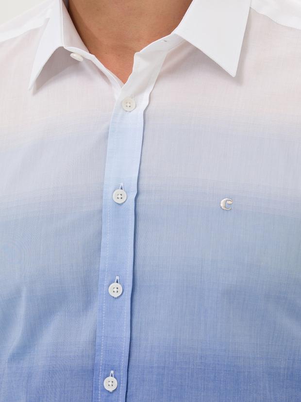 Mavi Slim Fit Uzun Kollu Gömlek
