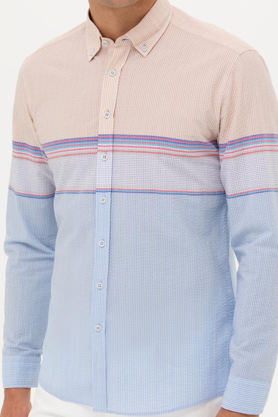 Mavi Slim Fit Uzun Kollu Gömlek - 50265469040