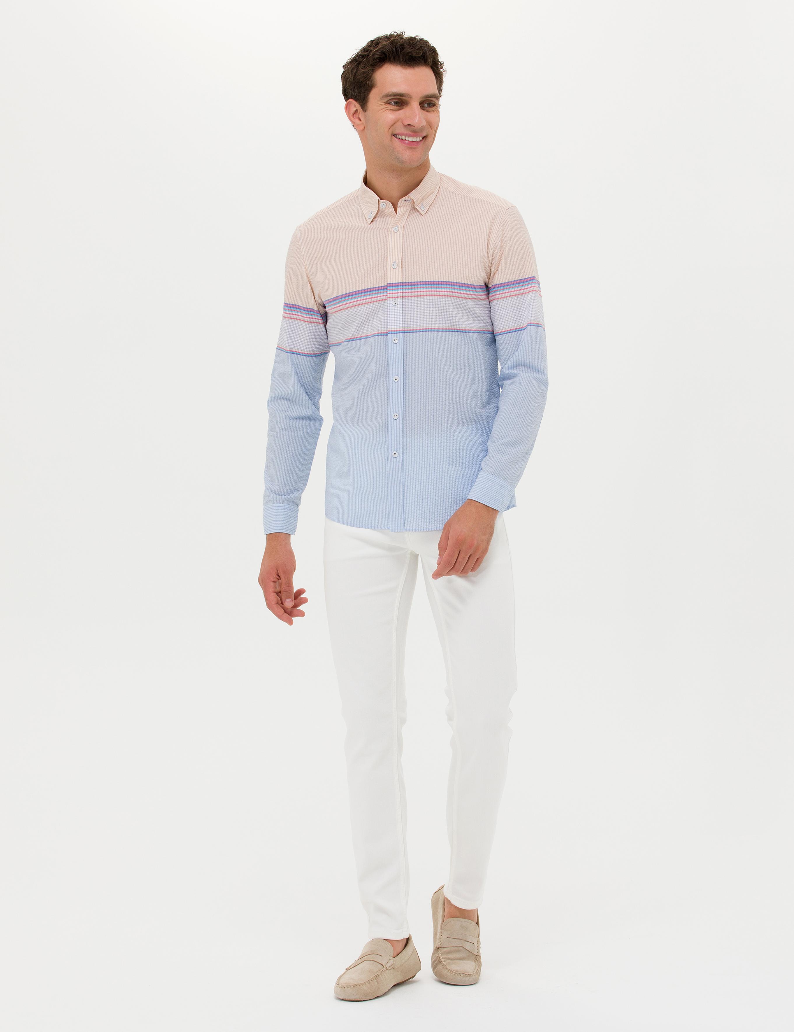 Mavi Slim Fit Uzun Kollu Gömlek - 50265469040