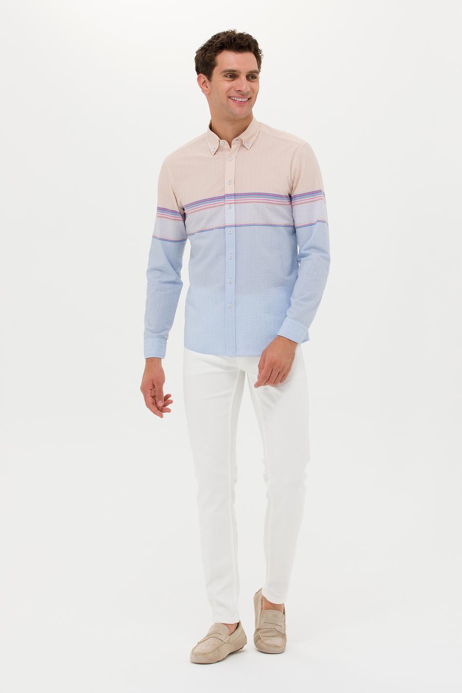 Mavi Slim Fit Uzun Kollu Gömlek - 50265469040